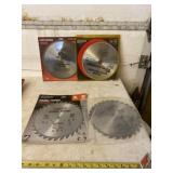 Craftsman and Tool Shop new 10 inch saw blades.