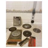 Craftsman and Tool Shop saw blades.