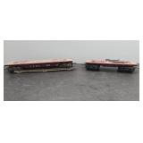 Marx O/O27 gauge CB&Q 5545 Tuscan flat car