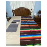 Two Indian print blankets.