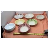Serving bowls in century, modern bowls and