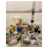 All tape and pipe thread, caulking strip and