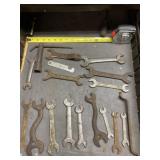 Older wrenches and spark plug wrench.