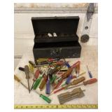 Steel toolbox with all tools.