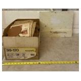 Box of woodworking materials