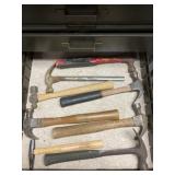 All hammers in drawer.