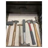All hammers in n drawer.