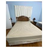Full size bed including frame, headboard, matress