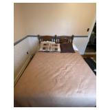 Full size bed including headboard, frame,