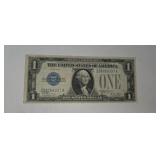 1928 $1 silver certificate note