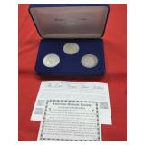 1921 Morgan Silver Dollar Collection all 3 Mints