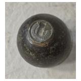 Civil War 12 lb Borman cannon ball with original