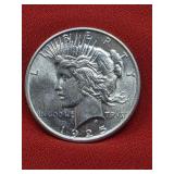 1925  Peace Silver Dollar Error on Back