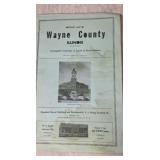 Abstract map of Wayne County Illinois 1922
