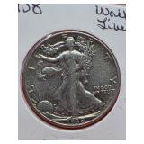 1938 Walking Liberty Silver Dollar