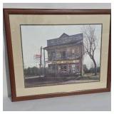 25"x31" the Old Spring Cafe print signed