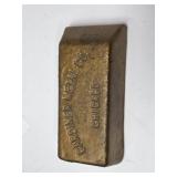 Gardiner Metal Co. Chicago .999 lead bar.