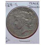 1924-S Peace Silver Dollar