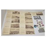 Detroit Trust Company calendars old stamps