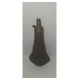 Civil War era copper and brass powder flask