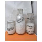 Peavely St. Louis Mo. Milk Bottles