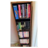 VHS tapes and stand