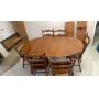 TELL city kitchen table with chairs, one captain