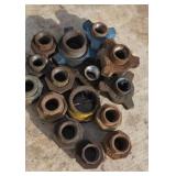 Mostly 1" some 3/4 " Unions, Hammer Unions and