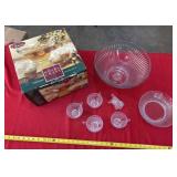 Royal Crest Punch Bowl with Glasses