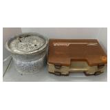 Tackle Box with Fishing Lures and Minnow Insert