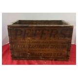 Peters Small Arms Ammunition Wooden Ammo Box
