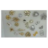 Brooches, Ring, Costume Jewelry