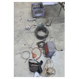 Extension Cord, Small Heater, Fan, Milk Crate