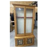 Wooden Gun Cabinet 38 1/2 x 15 x 74