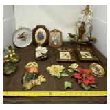 Lefton Owl Has Chip, Avon 1986 Porcelain Flowers