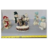 Christmas Snowman and Carolers