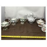 Prussia and Germany Tea Pot, Sugar and Creamers