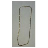 Gold Tone Necklace Heart Shaped Chain
