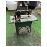 Antique industrial sewing machine,