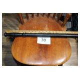 Black wood baton 22" police or military