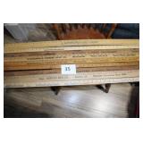 Assorted advertising yardsticks