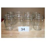 8 pint canning jars no lids