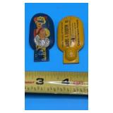 Pair of Vintage Tin Litho Party Noisemakers