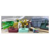 Laundry Baskets with Cleaning Supplies and more