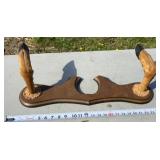 Gun Rack with Taxidermy Deer Hoof Accents