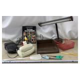 Office Supplies, Heavy Brass Ruler, Desk Light,