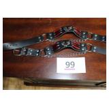 Western boot chains hearts & wings, adjustable