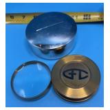 Gold Toned Magnifying Glass Desk Paperweight and