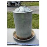 Galvanized Chicken Feeder