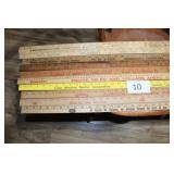 ASSORTED ADVERTISING YARDSTICKS